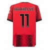 Herren Fußballbekleidung AC Milan Zlatan Ibrahimovic #11 Heimtrikot 2023-24 Kurzarm